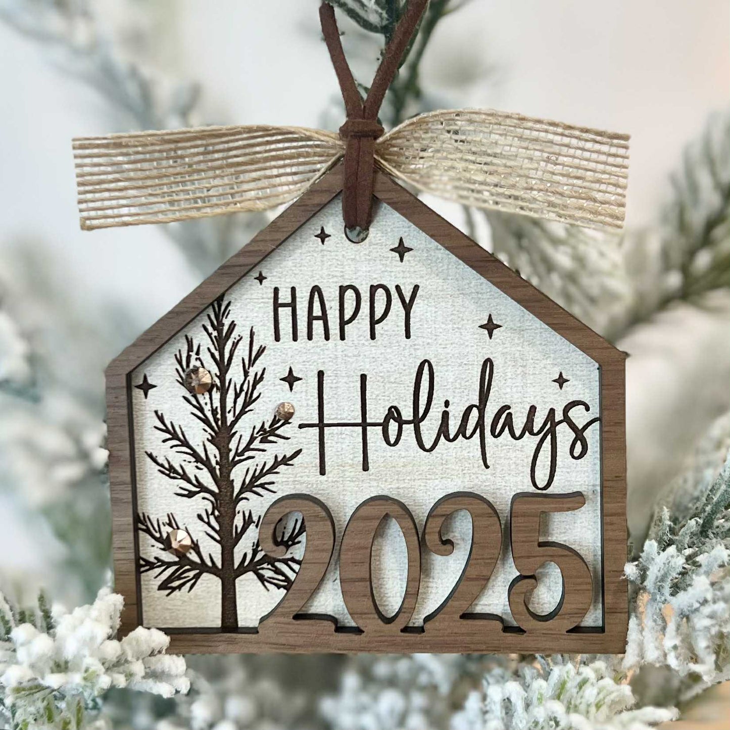 Christmas Ornament-Happy Holidays House