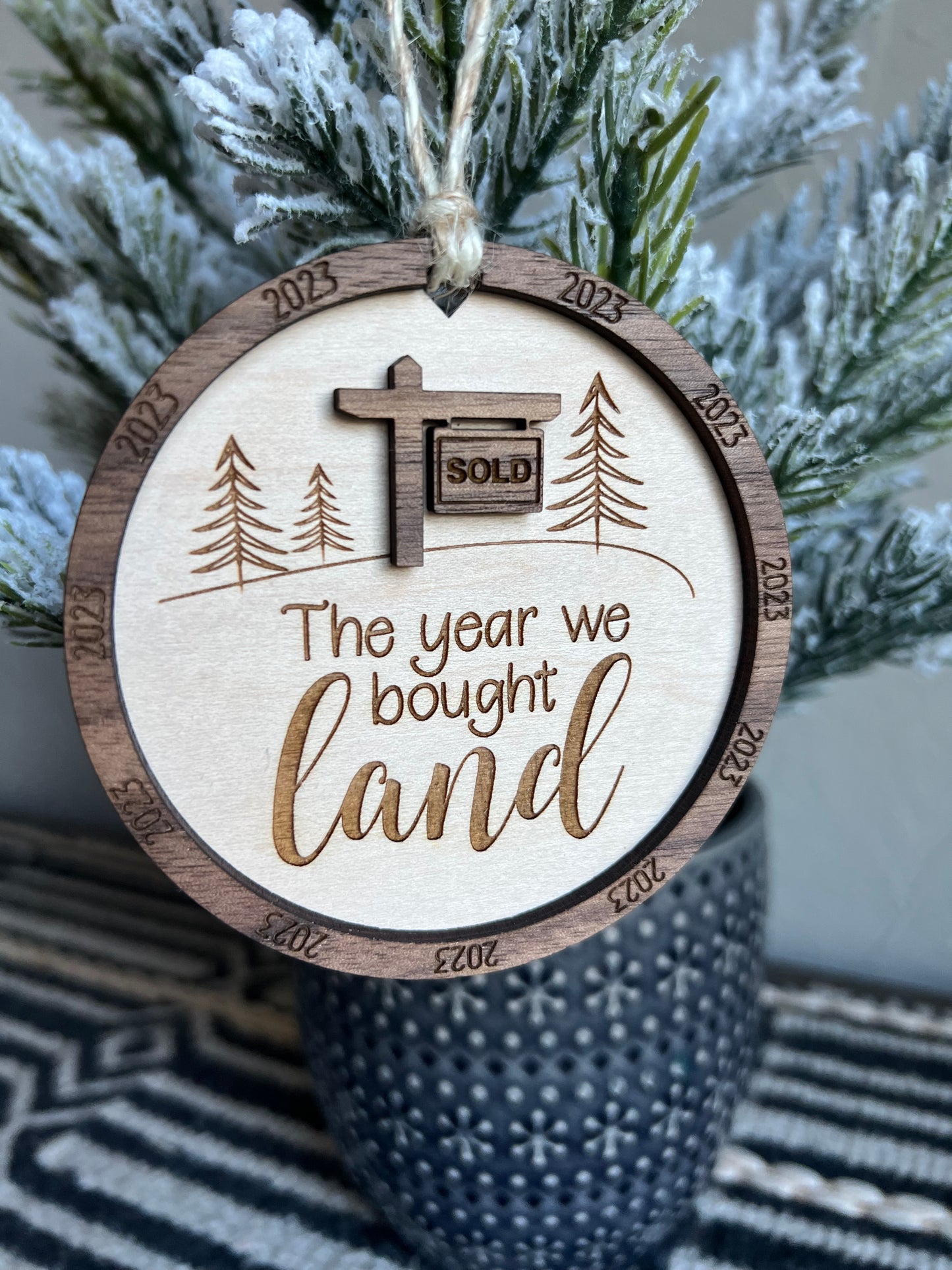 Christmas Ornament-The Year We Bought Land