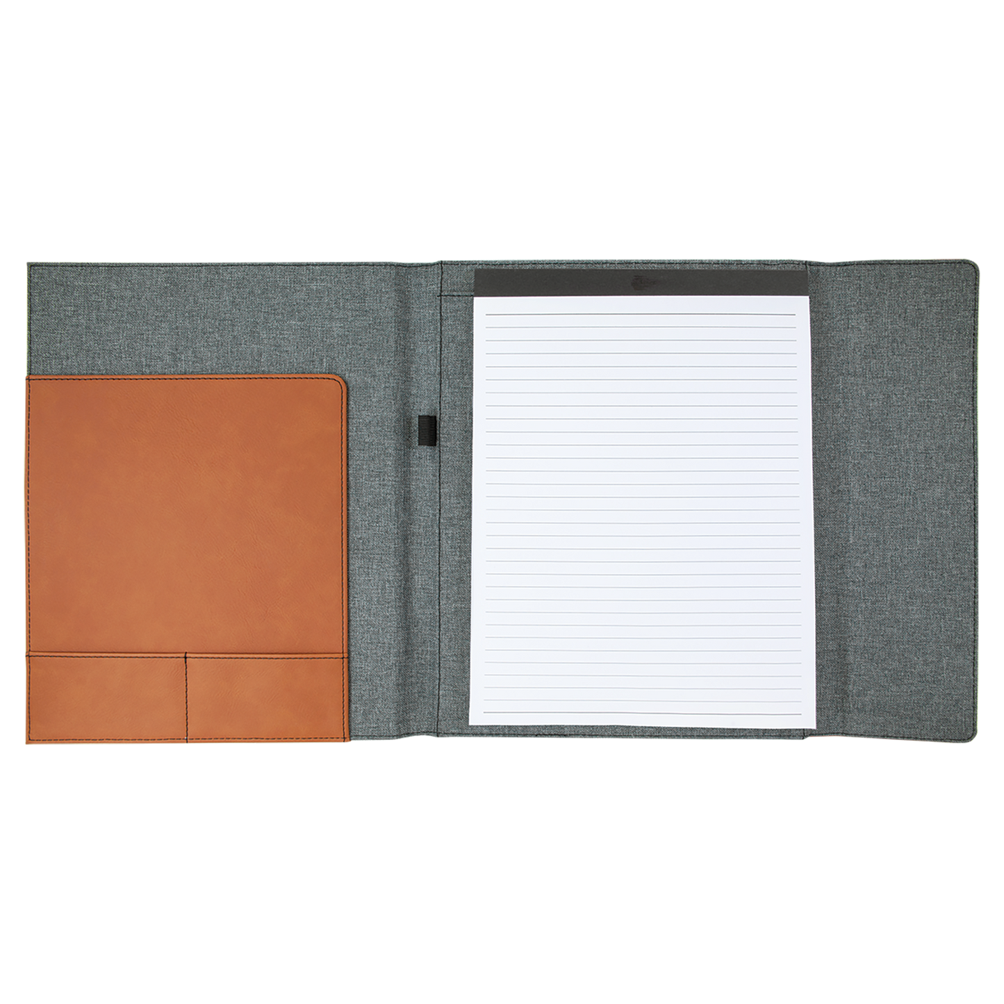 Leatherette / Canvas Portfolio with Notepad
