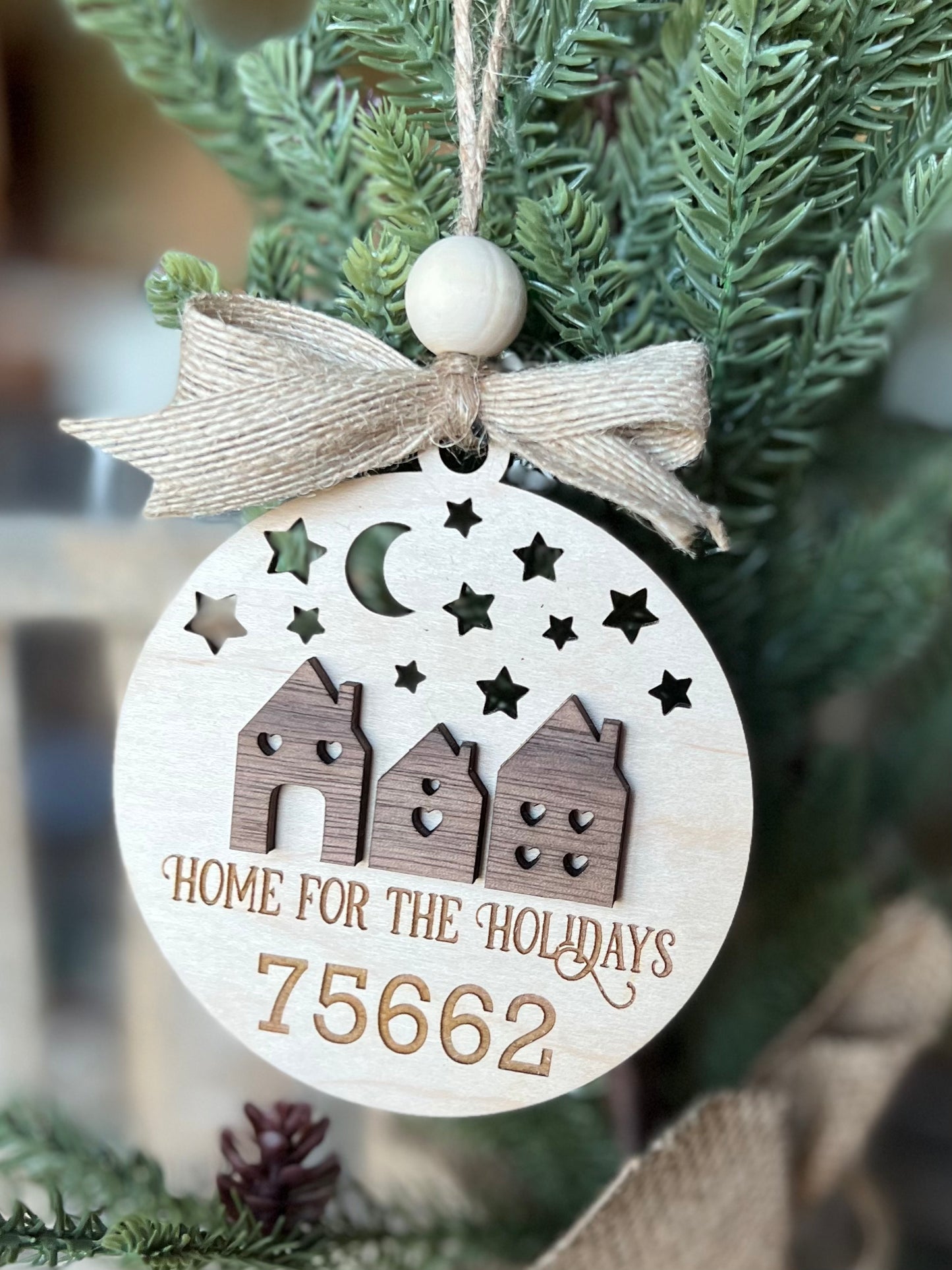 Christmas Ornament-Home for the Holidays Zip Code