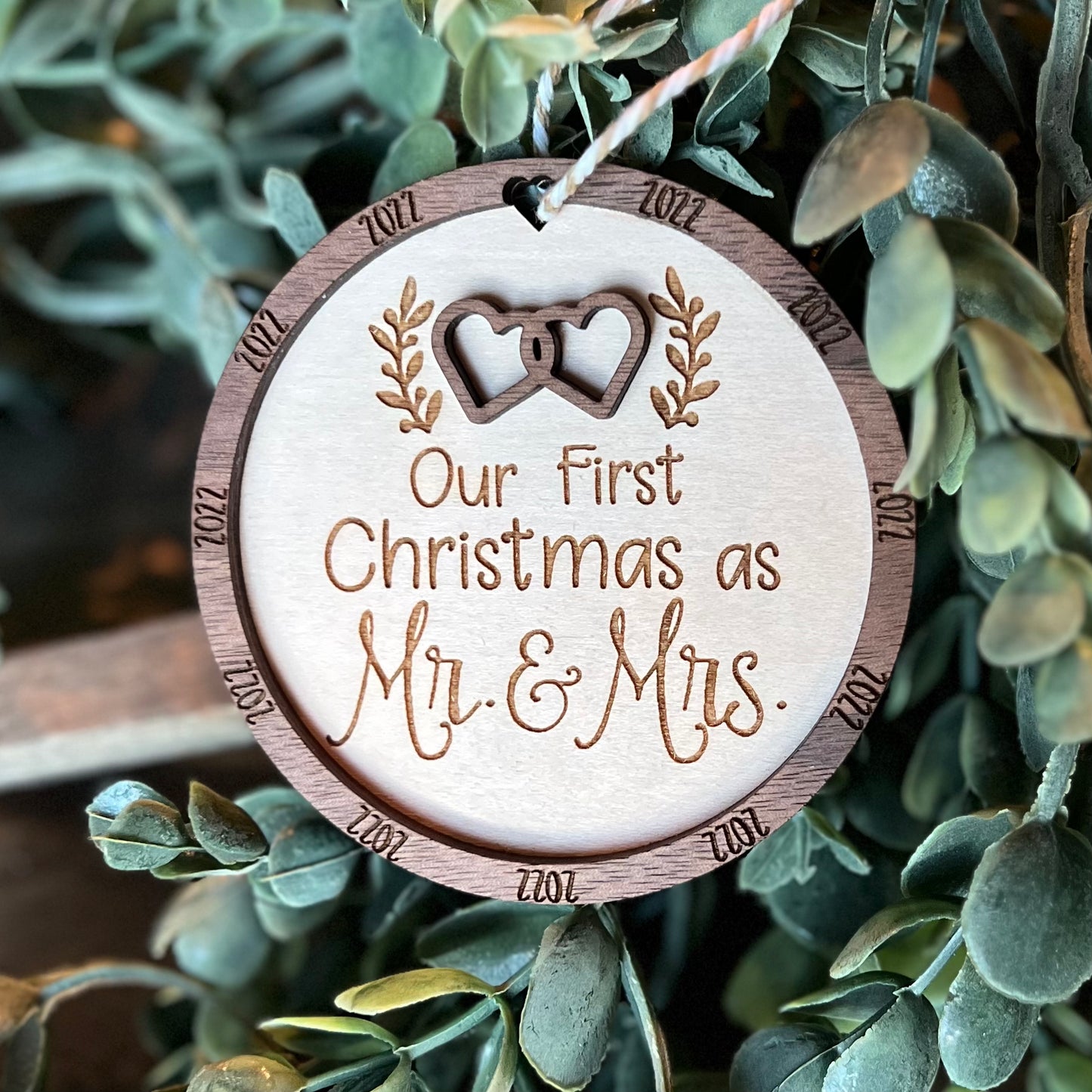 Christmas Ornament-Our First Christmas as Mr & Mrs