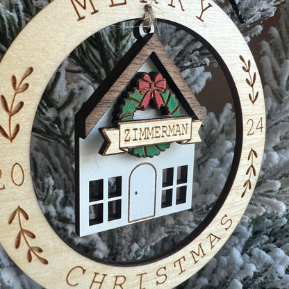 Christmas Ornament-House Dangle