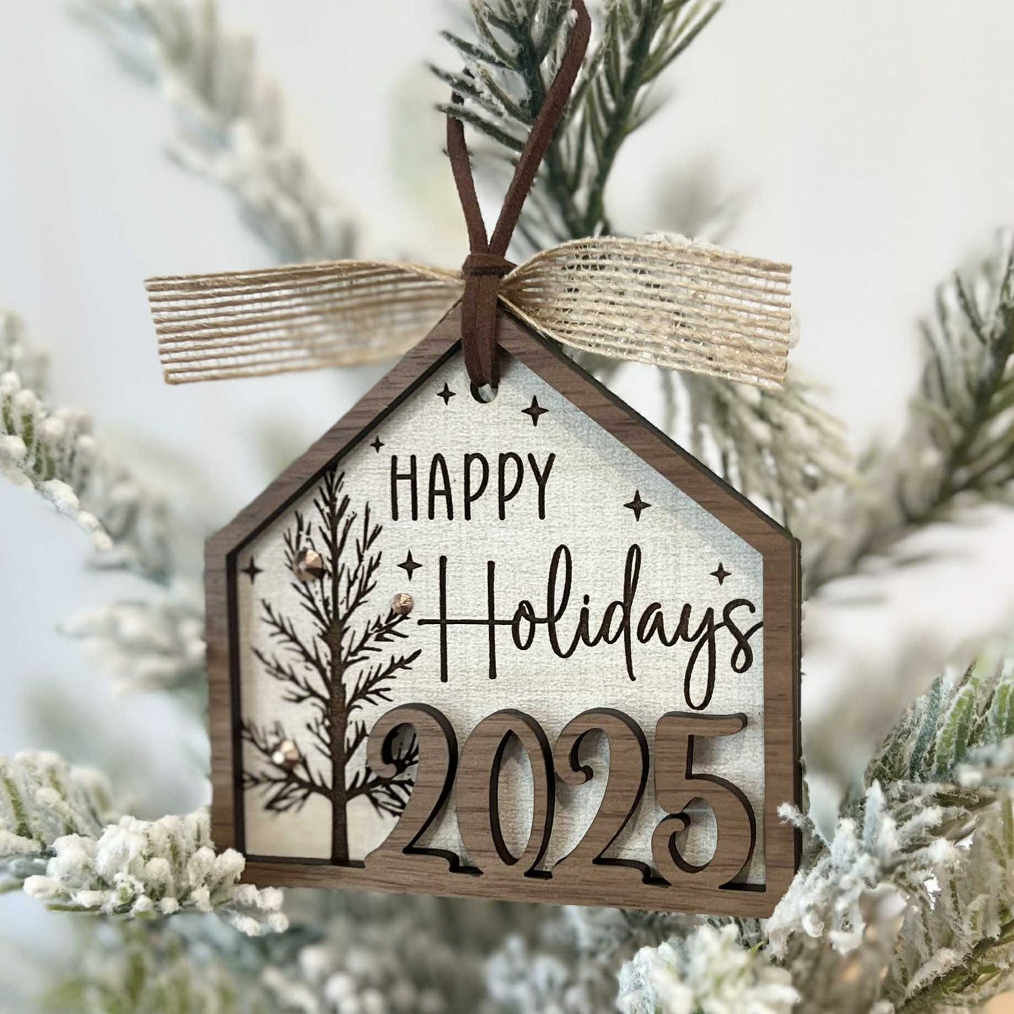 Christmas Ornament-Happy Holidays House