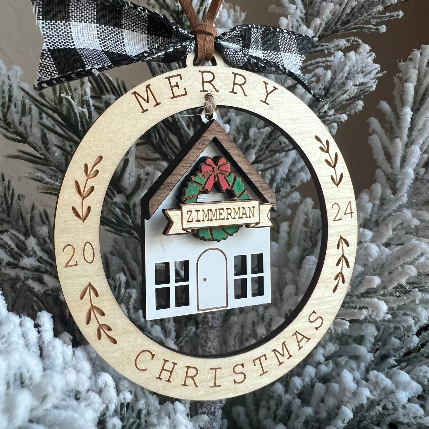 Christmas Ornament-House Dangle