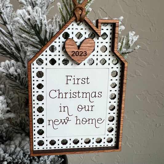 Christmas Ornaments-House First Christmas in our/my New Home