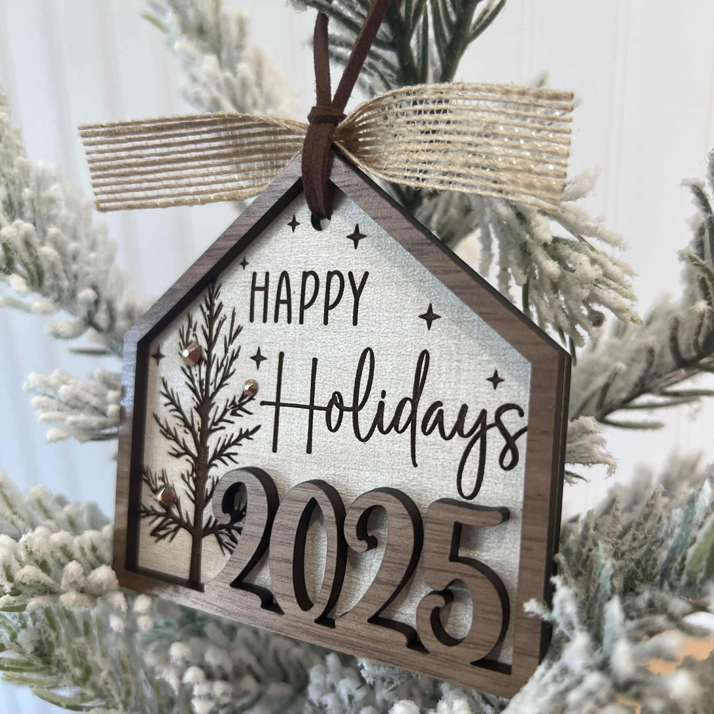 Christmas Ornament-Happy Holidays House