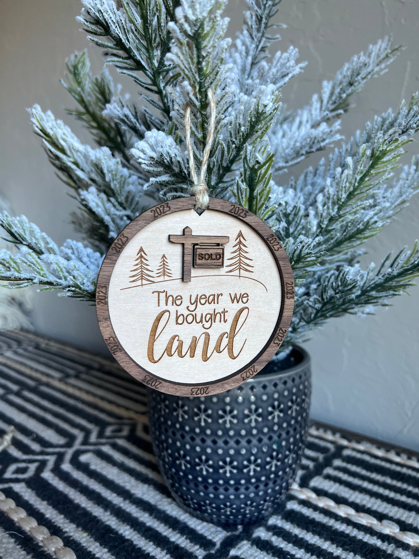 Christmas Ornament-The Year We Bought Land
