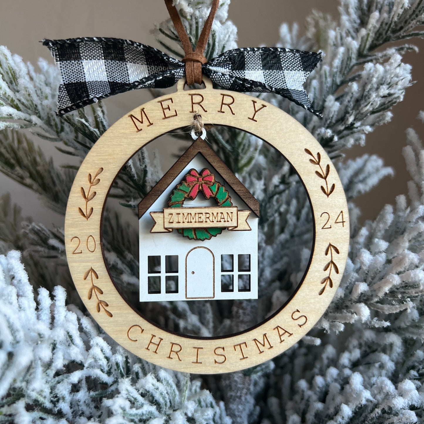 Christmas Ornament-House Dangle