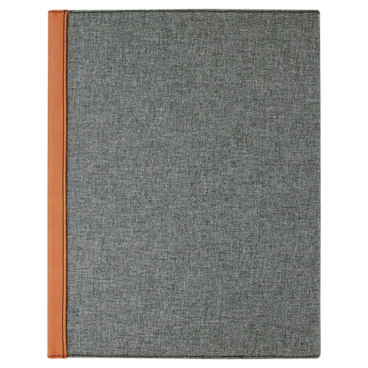 Leatherette / Canvas Portfolio with Notepad