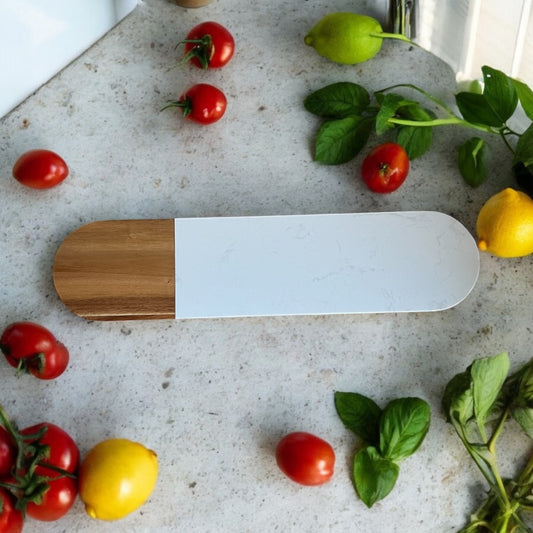 Marble & Acacia Wood serving/cutting board