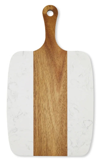 Custom Gift Set-Marble & Wood Serving Board Set