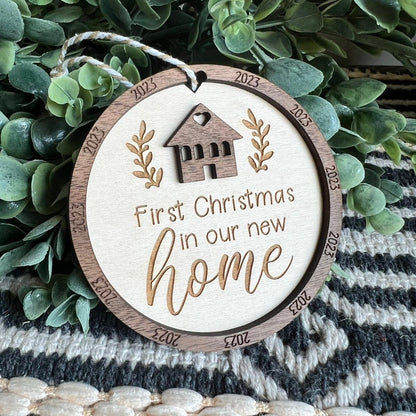 Christmas Ornament-Our First Christmas in our new home
