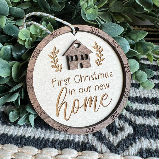 Christmas Ornament-Our First Christmas in our new home