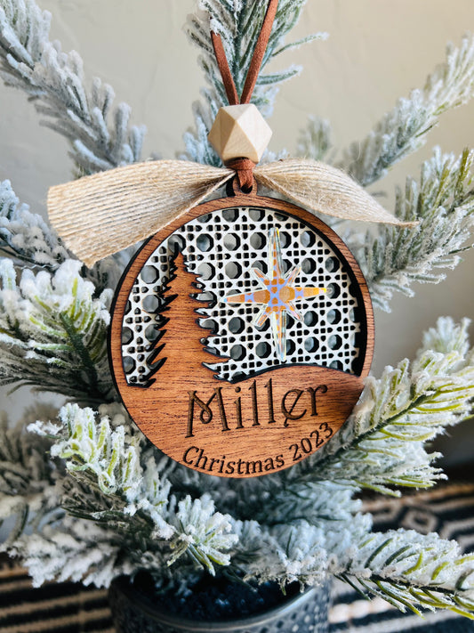 Christmas Ornament-Bright Star Custom Family Name