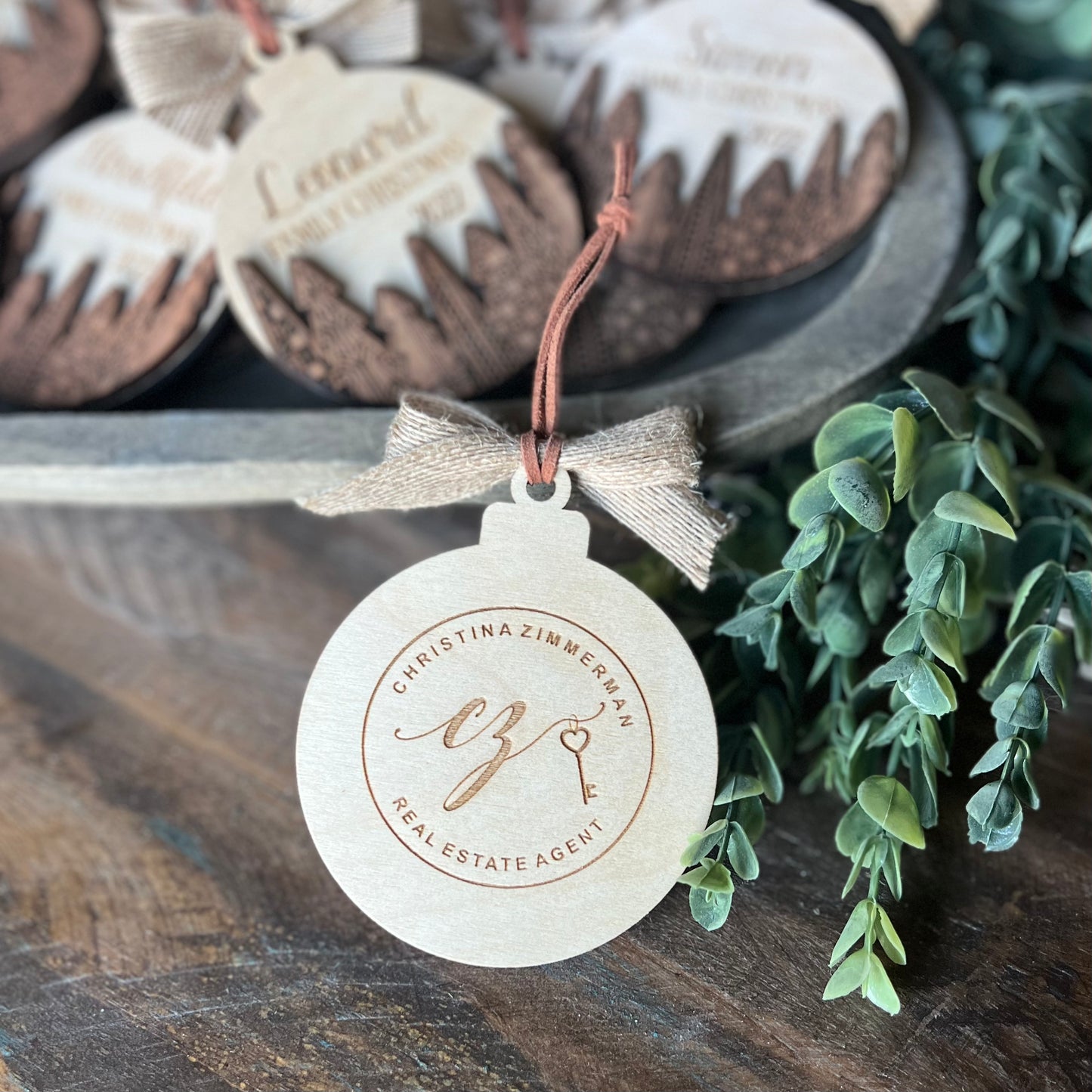 Christmas Ornament-Christmas Tree Custom Family Name